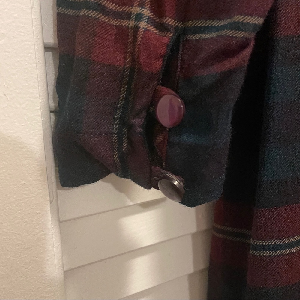 Laura Ashley Plaid Long Sleeve Dress - Picture 5 of 6